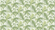 Фреска Ortograf Oasis 32744 Фактура бархат FX Флизелин (5*2,7) Белый/Зеленый, Листья-1