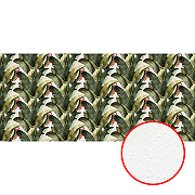 Фреска Ortograf Oasis 32767 Фактура бархат FX Флизелин (6*2,7) Белый/Зеленый, Листья