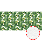 Фреска Ortograf Oasis 32768 Фактура бархат FX Флизелин (6*2,7) Белый/Зеленый, Листья