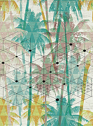 Фреска Ortograf Oasis 32772 Фактура бархат FX Флизелин (2*2,7) Разноцветный, Деревья/Геометрия-1