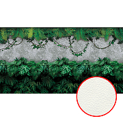 Фреска Ortograf Oasis 32752 Фактура флок FLK Флизелин (5*2,7) Серый/Зеленый, Листья/Штукатурка