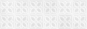 Керамическая плитка Meissen Lissabon рельеф квадраты белый LBU053D настенная 25х75 см
