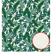 Фреска Ortograf Oasis 32758 Фактура флок FLK Флизелин (2,5*2,7) Белый/Зеленый, Листья
