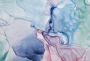 Фреска Ortograf Fluid art 34054 Фактура флок FLK Флизелин (4*2,7) Голубой/Розовый, Абстракция-1