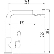 Смеситель для кухни ZorG Sanitary ZR320YF-33 Хром-1