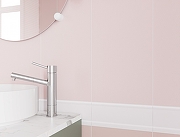 Керамическая плитка Meissen Trendy сетка светло-розовый TYU471D настенная 25х75 см-1