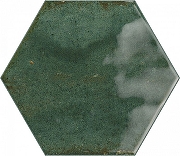 Керамическая плитка Ceramica Ribesalbes Hope Olive Hex Glossy PT03129 настенная 15x17,3 см