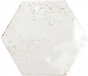 Керамическая плитка Ceramica Ribesalbes Hope White Hex Glossy PT03126 настенная 15x17,3 см