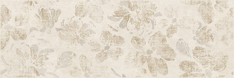 Керамический декор Meissen Organic цветы бежевый OR2U011DT-63 25х75 см