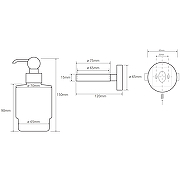 Дозатор для жидкого мыла Bemeta Retro bronze 144109107 Бронза-1
