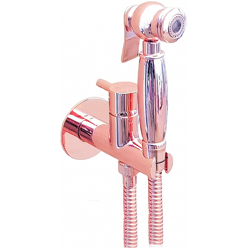 Гигиенический душ со смесителем Webert Elio EL870302980 Розовое золото гигиенический душ со смесителем wasserkraft a70938 розовое золото