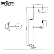 Душевая система Webert Elio EL980507015METAL Хром-3