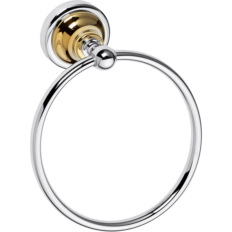 Кольцо для полотенец Bemeta Retro Gold and Сhrom 144204068 Золото Хром кольцо для полотенец bemeta dark 104104060