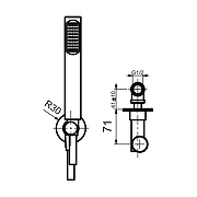 Душевой гарнитур Webert Opera AC0982010 Золото-1