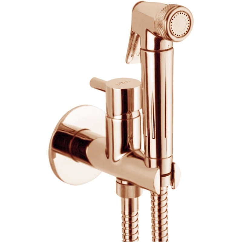 Гигиенический душ со смесителем Webert Elio EL870301980 Розовое золото смеситель для душа webert opera oa880101980 розовое золото
