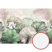 Фреска Ortograf Flower Dreams 31637 Фактура бархат FX Флизелин (4*2,7) Бежевый/Зеленый, Цветы