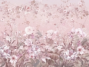 Фреска Ortograf Flower Dreams 31624 Фактура флок FLK Флизелин (3,6*2,7) Розовый, Цветы-1