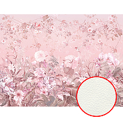 Фреска Ortograf Flower Dreams 31624 Фактура флок FLK Флизелин (3,6*2,7) Розовый, Цветы