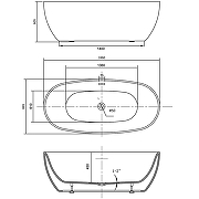 Акриловая ванна Vincea 186x88.5 VBT-405-1860 без гидромассажа-4