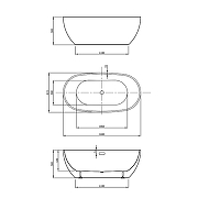 Акриловая ванна Vincea 160x81.5 VBT-408-1600 без гидромассажа-4