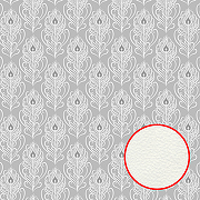 Фреска Ortograf Levity 33373 Фактура флок FLK Флизелин (2,7*2,7) Серый/Белый, Абстракция