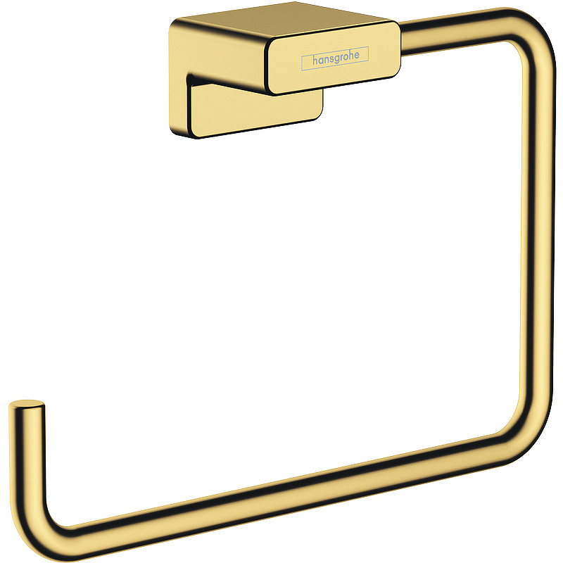 Кольцо для полотенец Hansgrohe AddStoris 41754990 Полированное золото hansgrohe addstoris 41744990 поручень для ванной 348 мм золото полированное