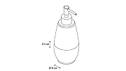 Дозатор для жидкого мыла Fixsen Deco FX-280-1 Бежевый-2