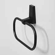 Кольцо для полотенец WasserKRAFT Abens K-3260 Черное матовое-1
