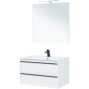 Комплект мебели для ванной Aquanet Lino 90 271957 подвесной Белый матовый-1