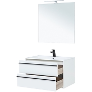 Комплект мебели для ванной Aquanet Lino 90 271957 подвесной Белый матовый-2