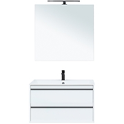 Комплект мебели для ванной Aquanet Lino 90 271957 подвесной Белый матовый-3