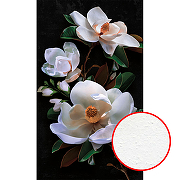 Фреска Ortograf Flower Dreams 31653 Фактура бархат FX Флизелин (1,6*2,7) Черный/Белый, Цветы