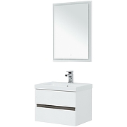 Комплект мебели для ванной Aquanet Беркли 60 258905 подвесной Белый Дуб рошелье-1