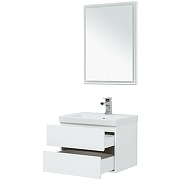 Комплект мебели для ванной Aquanet Беркли 60 258905 подвесной Белый Дуб рошелье-5