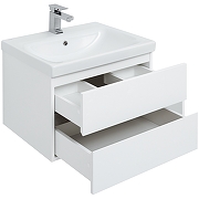 Комплект мебели для ванной Aquanet Беркли 60 258905 подвесной Белый Дуб рошелье-9