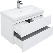 Комплект мебели для ванной Aquanet Беркли 80 258909 подвесной Белый Дуб рошелье-9