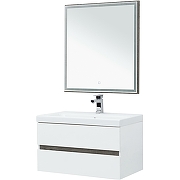 Комплект мебели для ванной Aquanet Беркли 80 258969 подвесной Белый Дуб рошелье-1