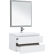 Комплект мебели для ванной Aquanet Беркли 80 258969 подвесной Белый Дуб рошелье-3