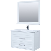 Комплект мебели для ванной Aquanet Бостон M 100 258284 подвесной Белый матовый-1