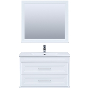 Комплект мебели для ванной Aquanet Бостон M 100 258284 подвесной Белый матовый-2