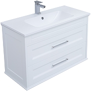 Комплект мебели для ванной Aquanet Бостон M 100 258284 подвесной Белый матовый-5