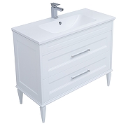 Комплект мебели для ванной Aquanet Бостон M 100 258284 подвесной Белый матовый-12