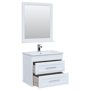 Комплект мебели для ванной Aquanet Бостон M 80 259387 подвесной Белый матовый-3