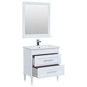 Комплект мебели для ванной Aquanet Бостон M 80 259387 подвесной Белый матовый-9