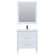 Комплект мебели для ванной Aquanet Бостон M 80 259387 подвесной Белый матовый-10