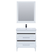 Комплект мебели для ванной Aquanet Бостон M 80 259387 подвесной Белый матовый-11