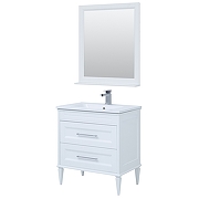 Комплект мебели для ванной Aquanet Бостон M 80 259387 подвесной Белый матовый-12