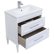 Комплект мебели для ванной Aquanet Бостон M 80 259387 подвесной Белый матовый-15