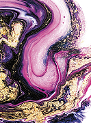 Фреска Ortograf Misto 33283 Фактура бархат FX Флизелин (2*2,7) Розовый/Фиолетовый/Золото, Абстракция-1