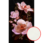 Фреска Ortograf Flower Dreams 31655 Фактура флок FLK Флизелин (1,6*2,7) Черный/Розовый, Цветы